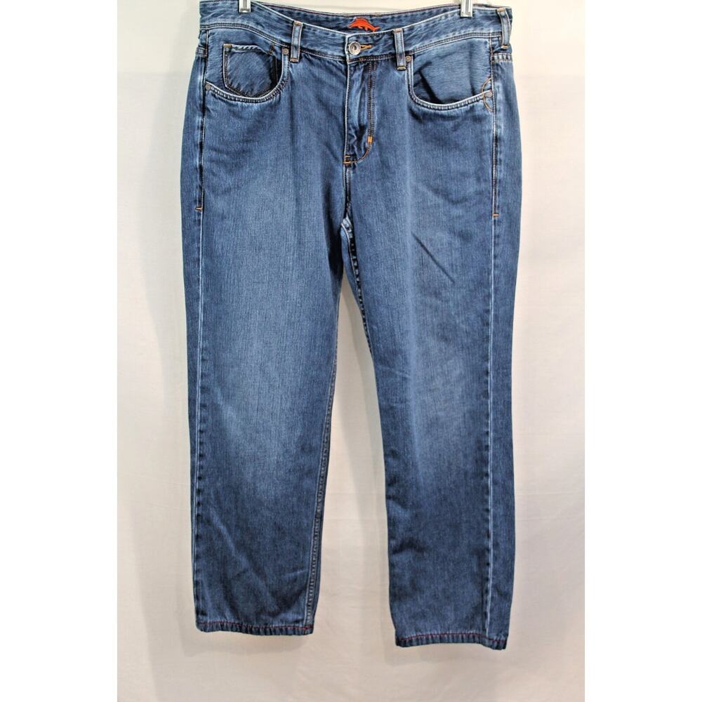 Tommy Bahama Cayman Island Relaxed Jeans Mens 35x30 Blue Denim Comfy Pockets